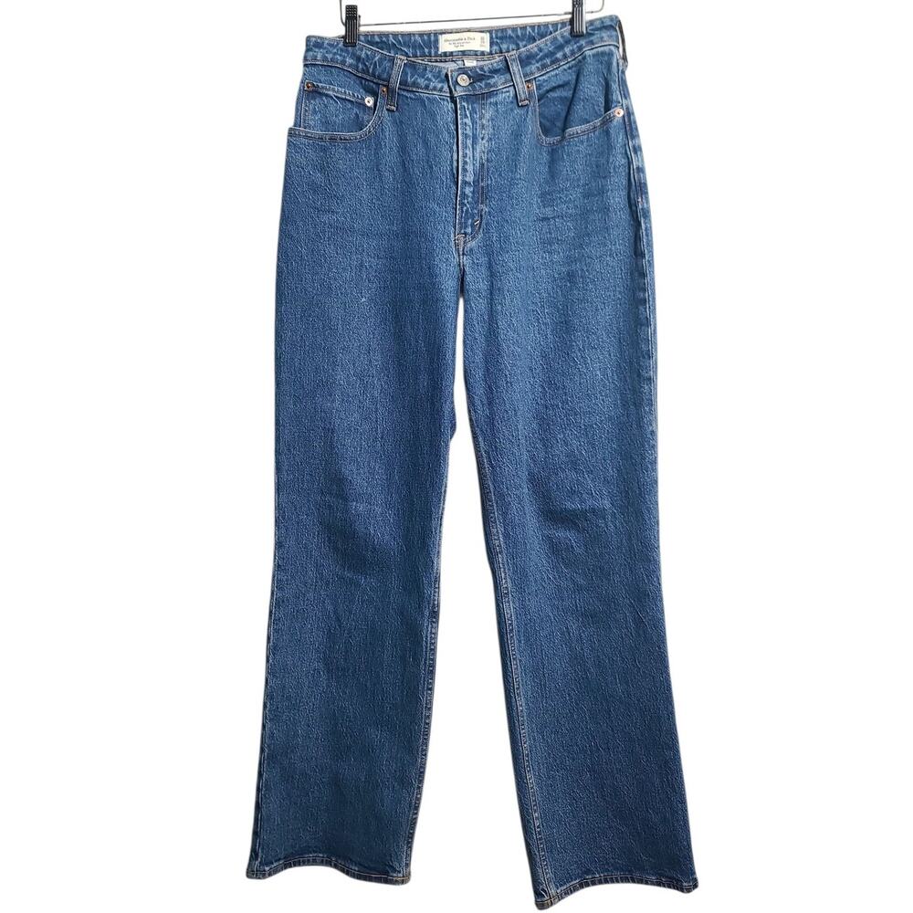 Abercrombie & Fitch Blue Straight Leg Jeans